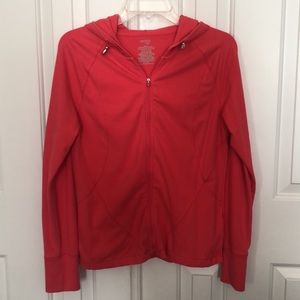 Coral Zip-Up Jacket